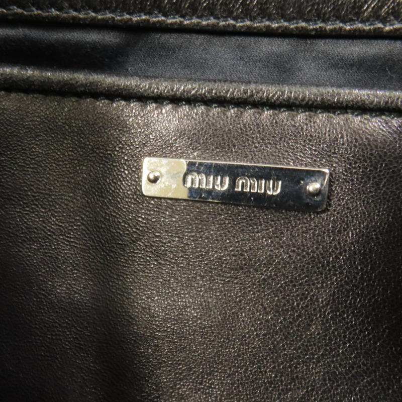 Miu Miu 羊皮皮革Shoulder Bag銀扣肩背袋-7