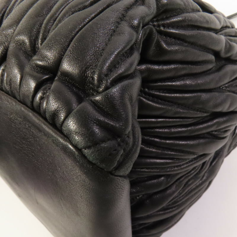 Miu Miu 羊皮皮革Shoulder Bag銀扣肩背袋-11