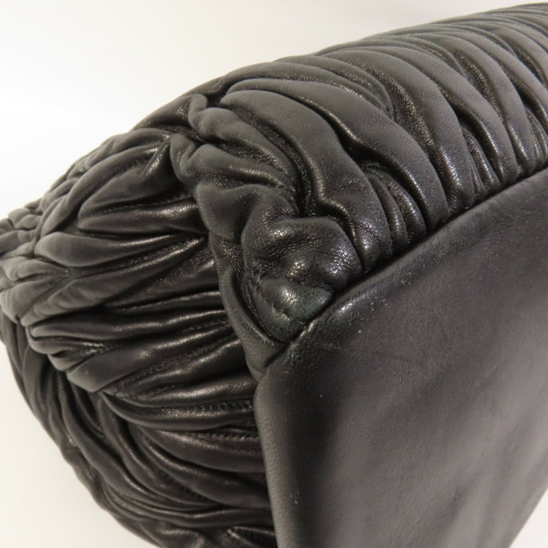 Miu Miu 羊皮皮革Shoulder Bag銀扣肩背袋-12