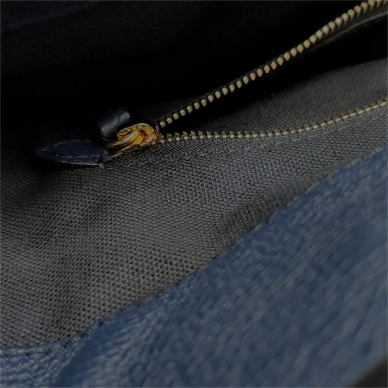 Burberry The Banner班納大號牛皮帆布格紋雙搭扣單肩包-9