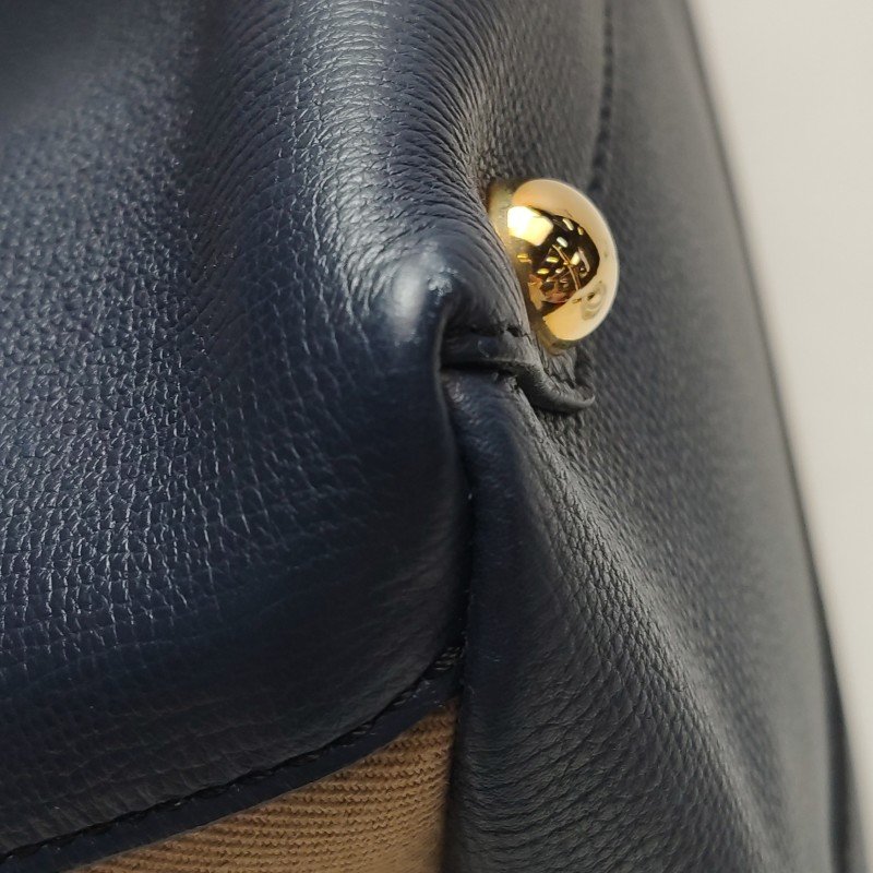Burberry The Banner班納大號牛皮帆布格紋雙搭扣單肩包-16
