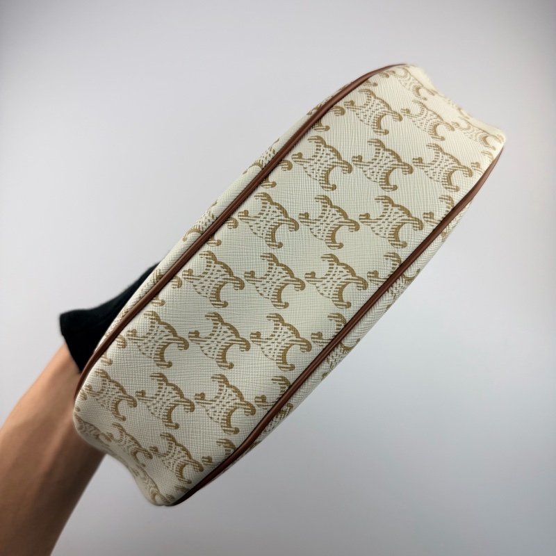 Celine AVA白凱旋門 腋下包 手提包-7