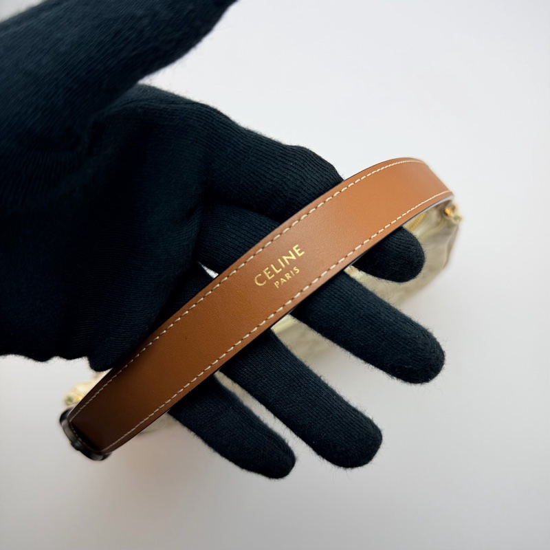 Celine AVA白凱旋門 腋下包 手提包-8