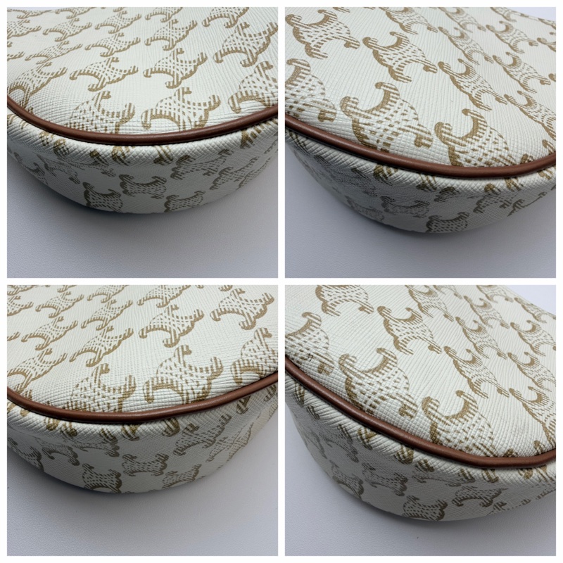 Celine AVA白凱旋門 腋下包 手提包-9