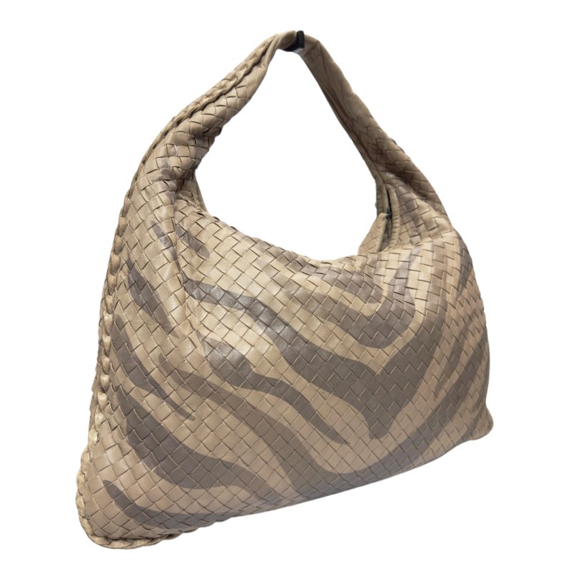 BOTTEGA VENETA Veneta 織皮 蛇皮邊飾 肩背包-5