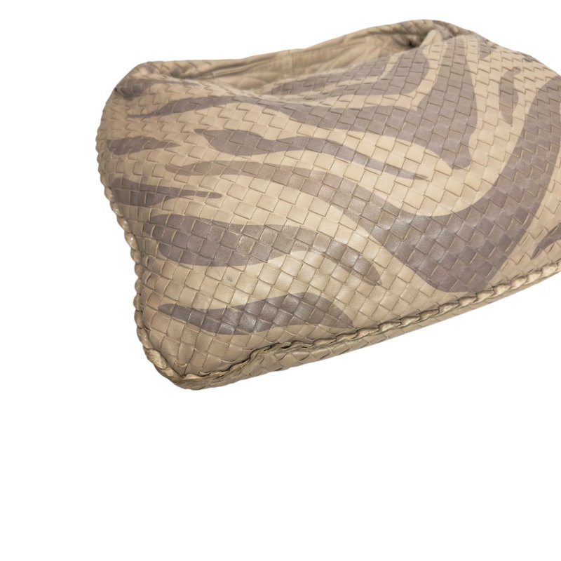 BOTTEGA VENETA Veneta 織皮 蛇皮邊飾 肩背包-8