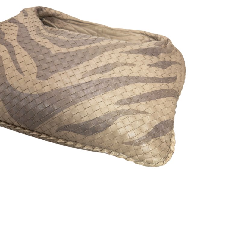 BOTTEGA VENETA Veneta 織皮 蛇皮邊飾 肩背包-9