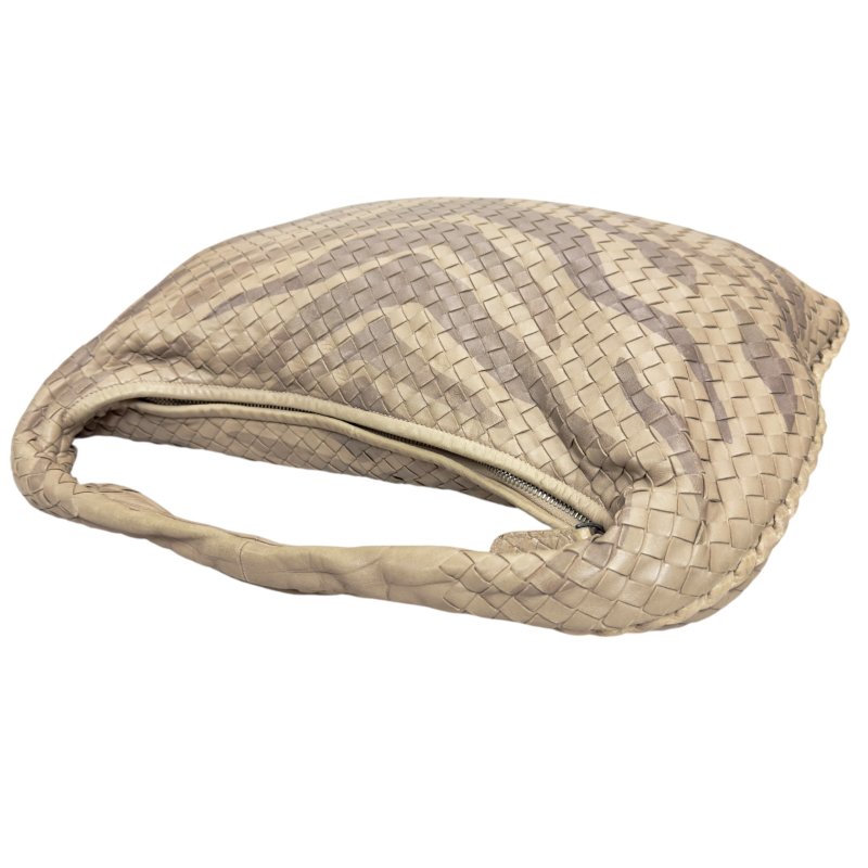 BOTTEGA VENETA Veneta 織皮 蛇皮邊飾 肩背包-13
