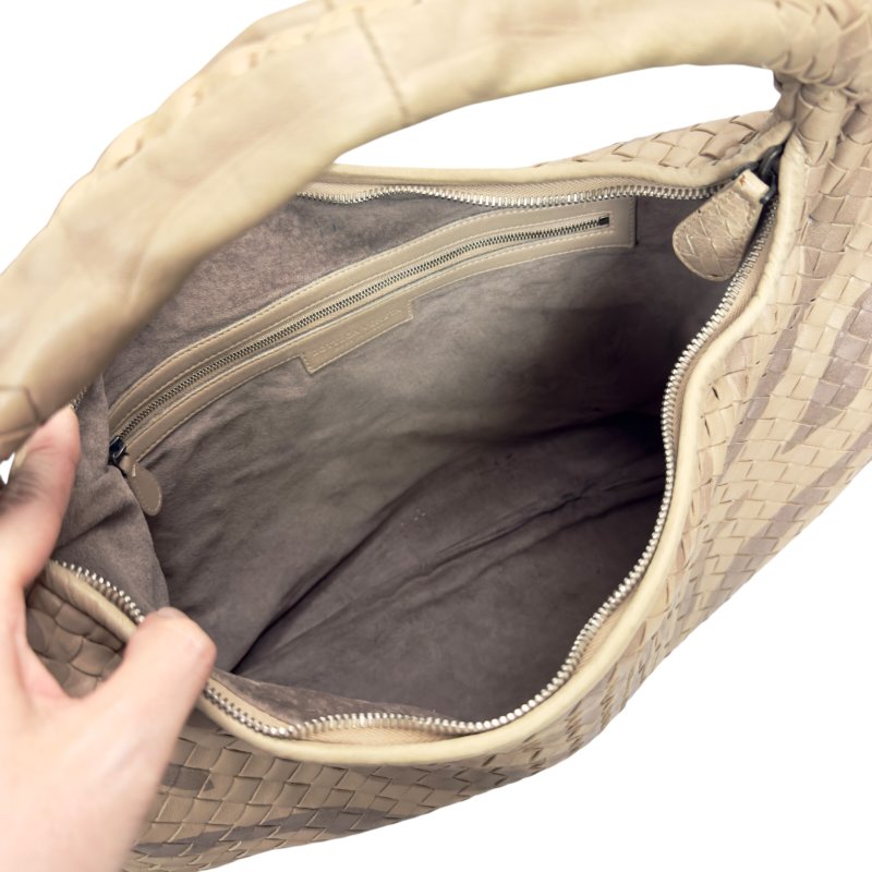 BOTTEGA VENETA Veneta 織皮 蛇皮邊飾 肩背包-14