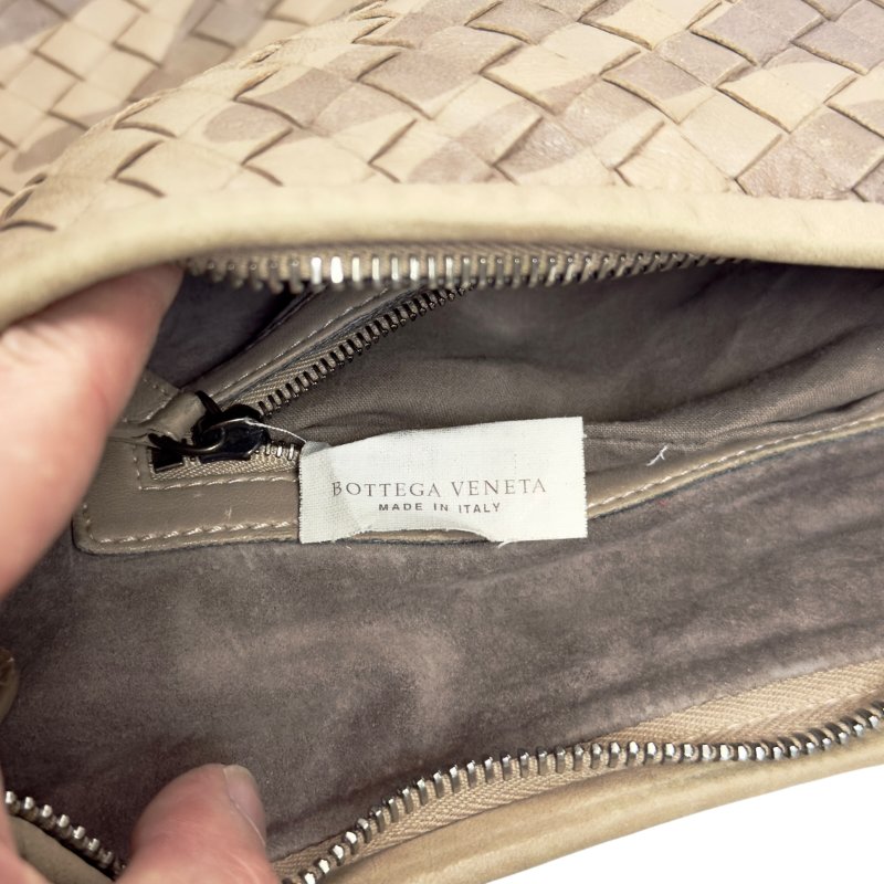 BOTTEGA VENETA Veneta 織皮 蛇皮邊飾 肩背包-19