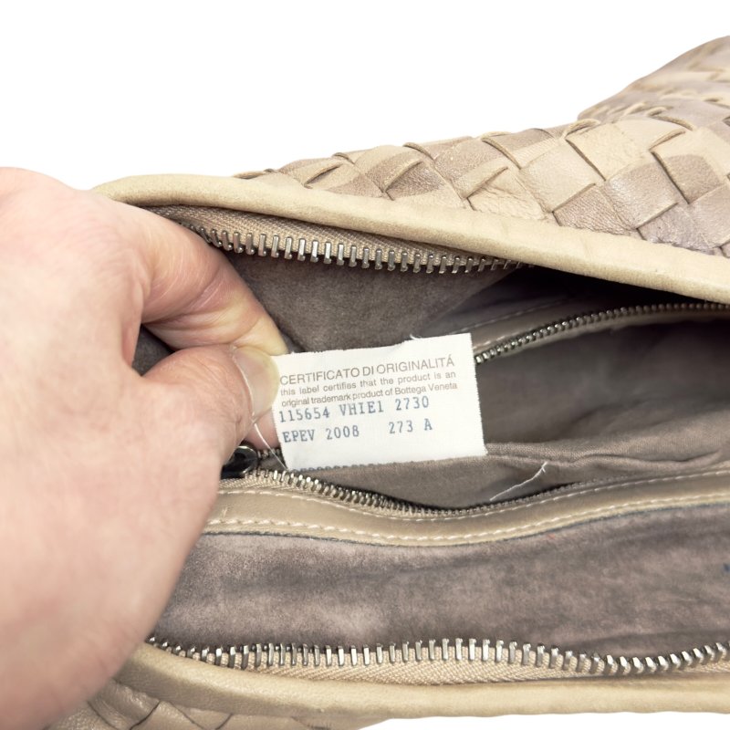 BOTTEGA VENETA Veneta 織皮 蛇皮邊飾 肩背包-20