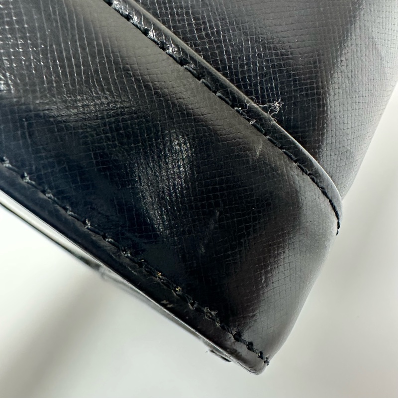 Versace Vintage 中古太陽神標誌黑色手提化妝包-20