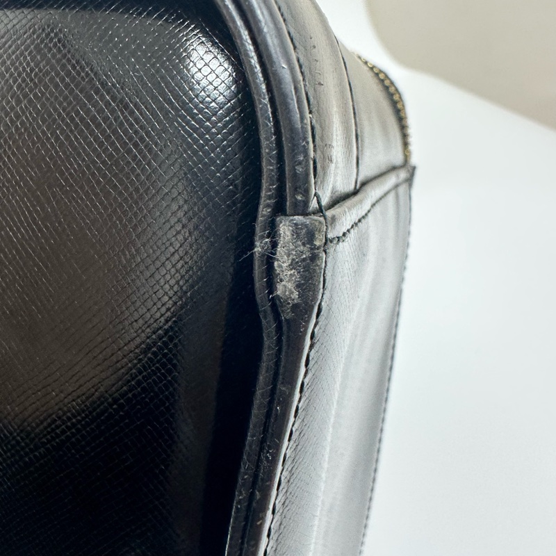 Versace Vintage 中古太陽神標誌黑色手提化妝包-21