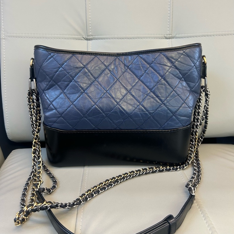 香奈兒深藍色流浪中號 27開有卡 無附件-6