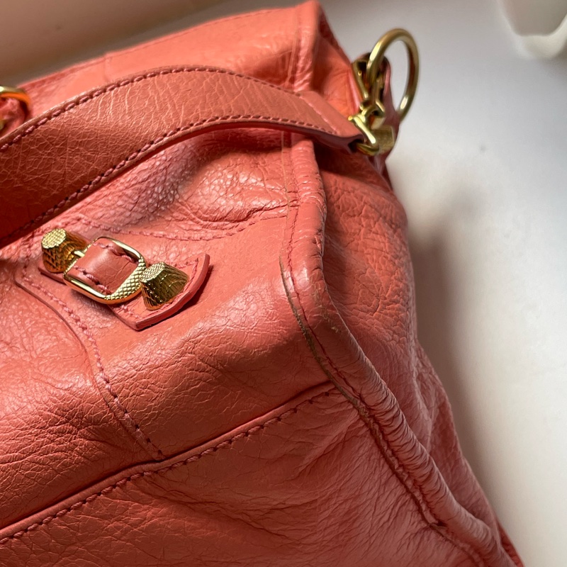 ▪️富貴選物FUGUEI▪️Balenciaga 機車包 city  龍蝦粉金釦-5