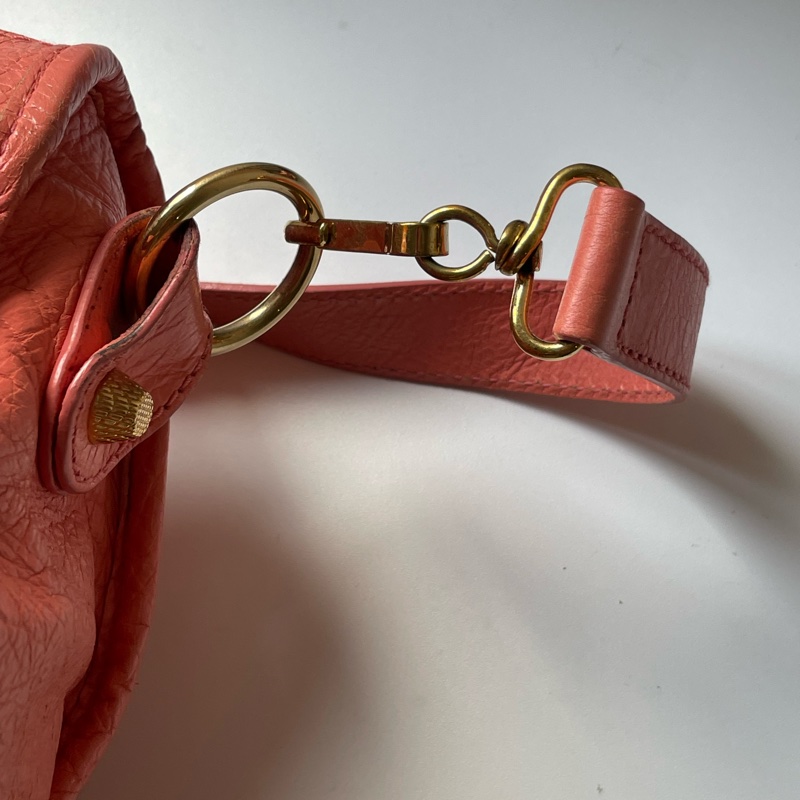 ▪️富貴選物FUGUEI▪️Balenciaga 機車包 city  龍蝦粉金釦-8