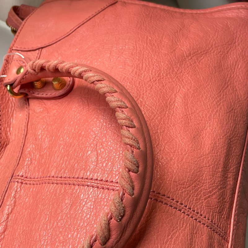 ▪️富貴選物FUGUEI▪️Balenciaga 機車包 city  龍蝦粉金釦-16