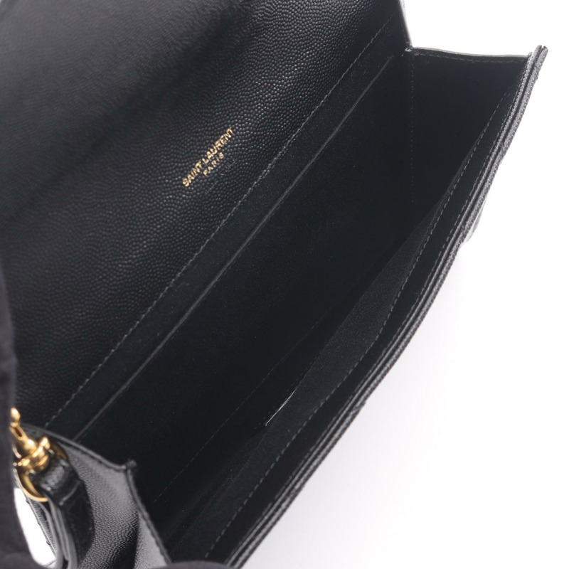 SAINT LAURENT PARIS Monogram 商務手拿包 617662BOW011000 皮革 BK 二手-2