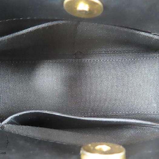 【巴黎站二手名牌專賣店】＊現貨＊CHANEL香奈兒真品＊ 黑色菱格紋皮革金獅頭吊飾肩背包 鏈包-3