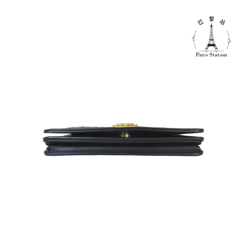 【巴黎站二手名牌專賣店】＊現貨＊CHANEL 香奈兒 真品＊經典BOY WOC黑色山型紋皮革金鍊肩背包 斜背包-2