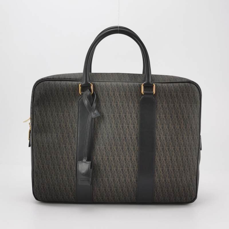 Saint Laurent牛皮老花滿印字母Logo手提包-4