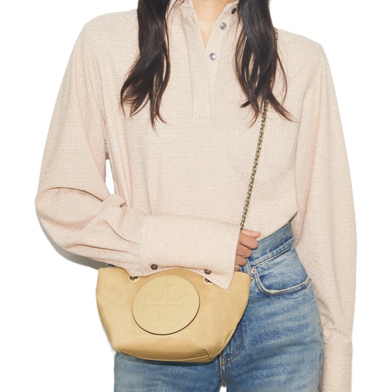 Tory Burch 女士 Ella 鏈條小號斜挎包均碼碼14cm*12cm*15.5cm-5