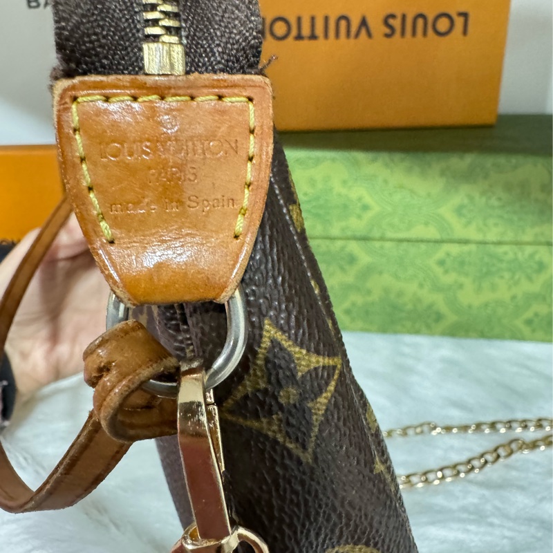 Lv 大款 麻將包 腋下包-7