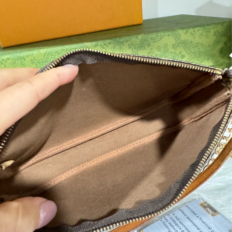 Lv 大款 麻將包 腋下包-12