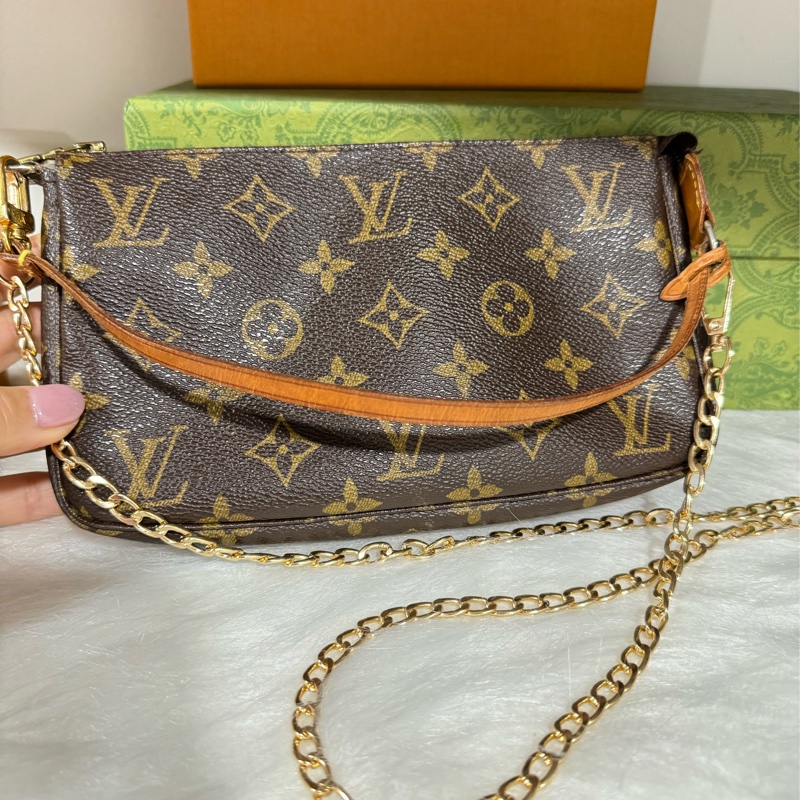 Lv 大款 麻將包 腋下包-18