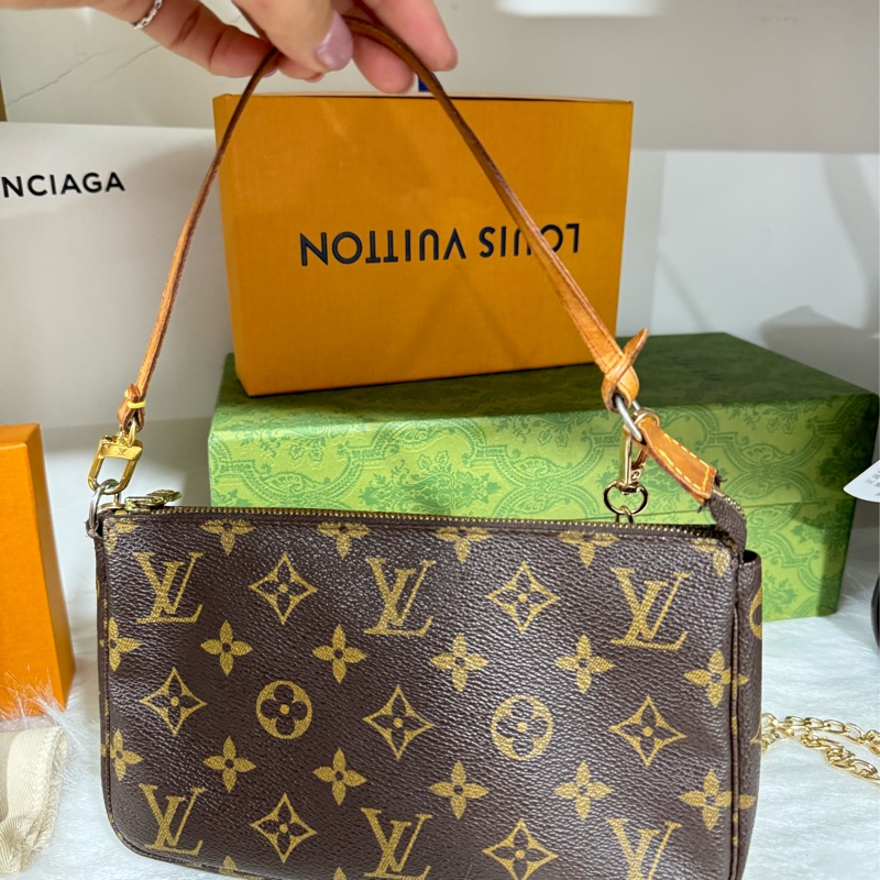 Lv 大款 麻將包 腋下包-19