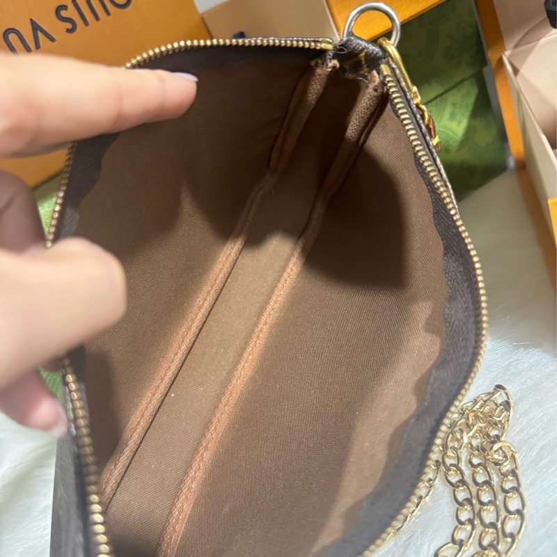 Lv 大款 麻將包 腋下包-32