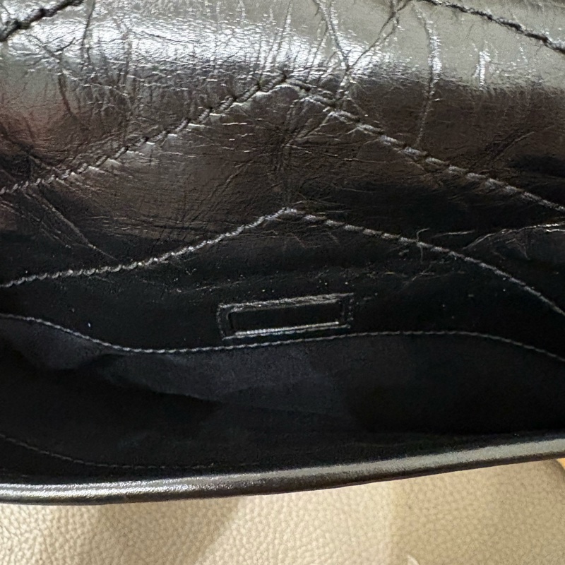 客訂💗二手美況🎀YSL-Saint Laurent Niki 黑銀中號 新款 D扣 肩背包-7