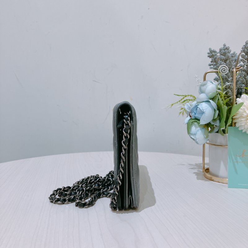 TK1926 Chanel 香奈兒翻蓋式鍊帶包包Quilted CC Wallet On Chain Lambskin-3