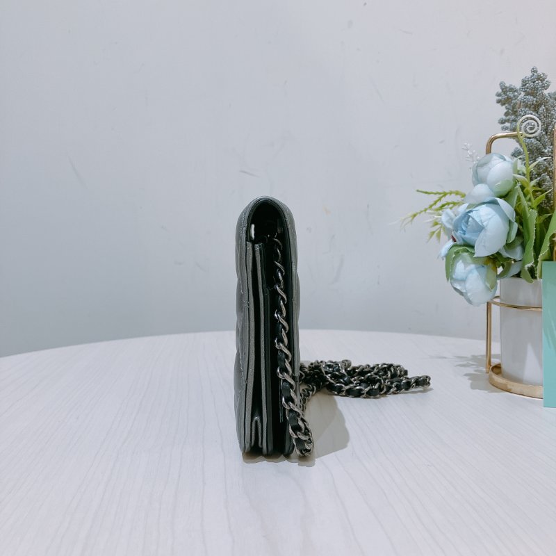 TK1926 Chanel 香奈兒翻蓋式鍊帶包包Quilted CC Wallet On Chain Lambskin-4