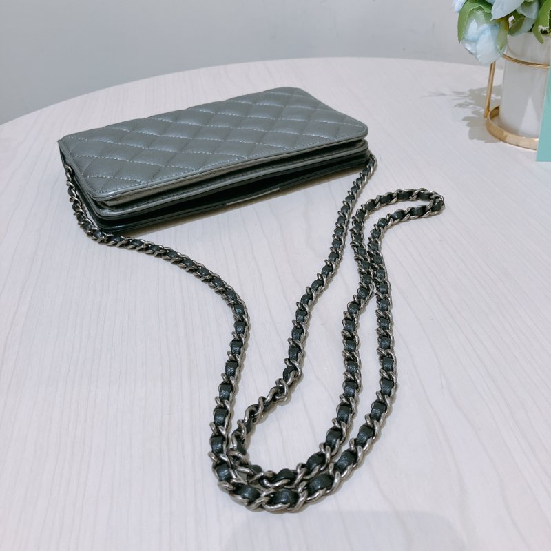 TK1926 Chanel 香奈兒翻蓋式鍊帶包包Quilted CC Wallet On Chain Lambskin-10