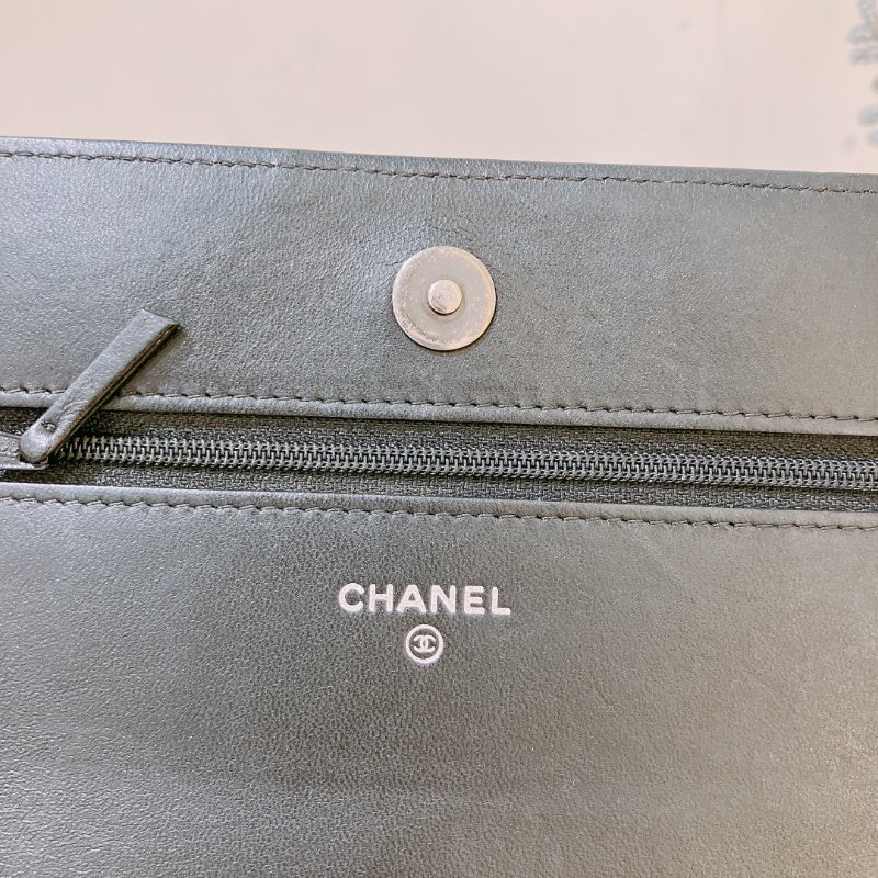 TK1926 Chanel 香奈兒翻蓋式鍊帶包包Quilted CC Wallet On Chain Lambskin-13