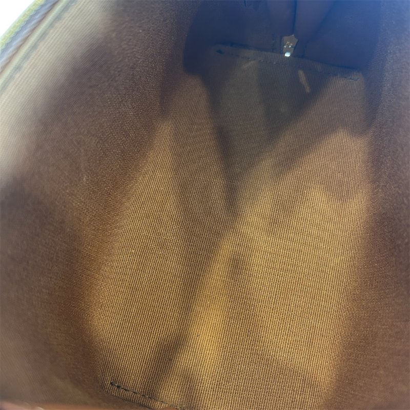 CELINE棕色凱旋門LOGO化妝肩背包-7