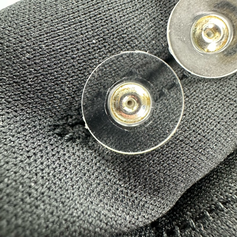 CHANEL 19 CC黑銀水鑽造型耳環 全套有盒-11