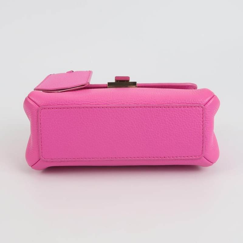 BalenciagaLe Dix牛皮純色方形按扣斜挎包單肩包-5