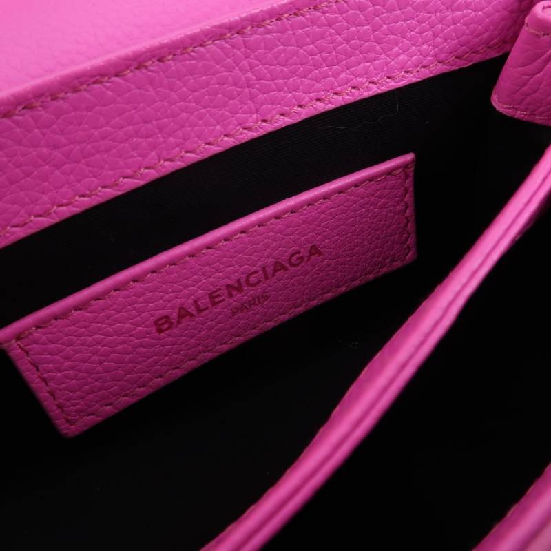 BalenciagaLe Dix牛皮純色方形按扣斜挎包單肩包-7