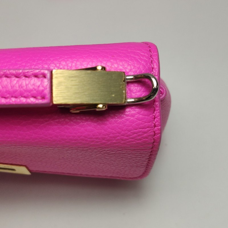 BalenciagaLe Dix牛皮純色方形按扣斜挎包單肩包-12