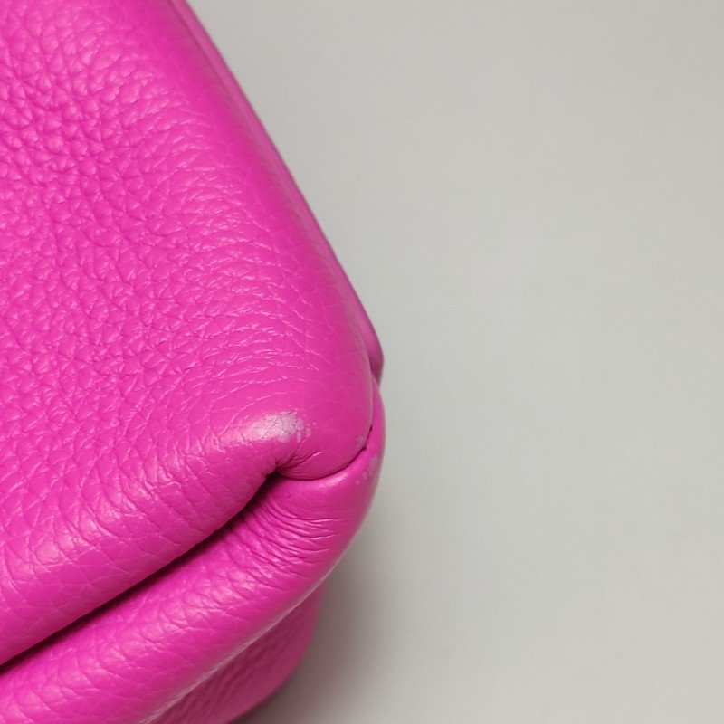 BalenciagaLe Dix牛皮純色方形按扣斜挎包單肩包-14