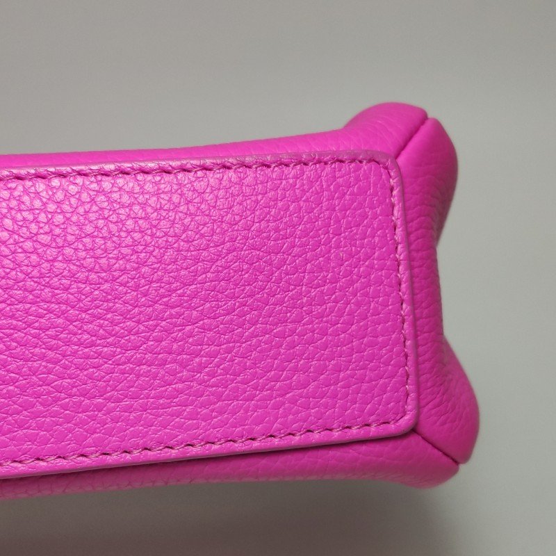 BalenciagaLe Dix牛皮純色方形按扣斜挎包單肩包-19