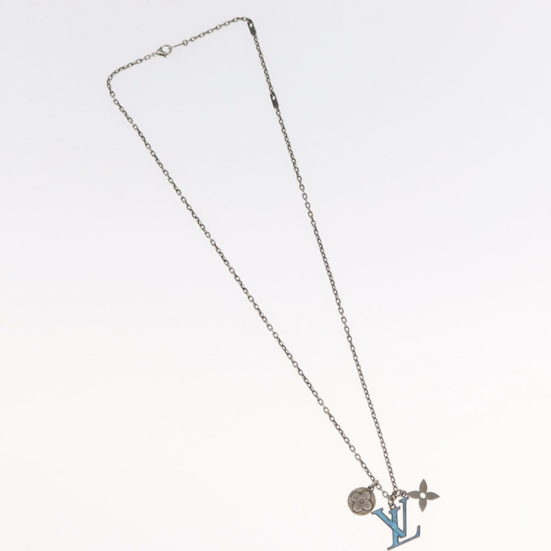 【日本直送】路易威登 LV 印花字母綠松石項鍊 M68904 LV Auth 163744SAM-1