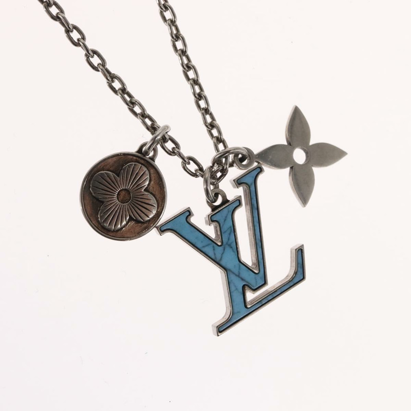 【日本直送】路易威登 LV 印花字母綠松石項鍊 M68904 LV Auth 163744SAM-2