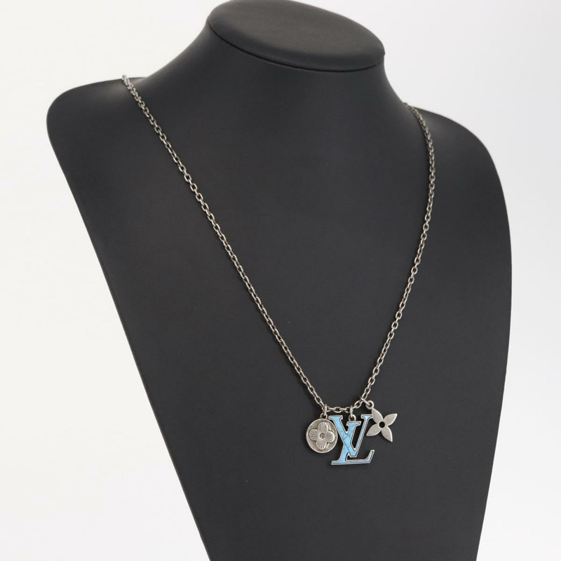 【日本直送】路易威登 LV 印花字母綠松石項鍊 M68904 LV Auth 163744SAM-19