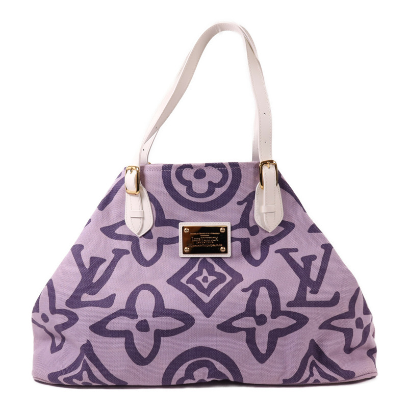 LOUIS VUITTON 帆布Cruise Line Tahitienne GM金扣肩背袋-0