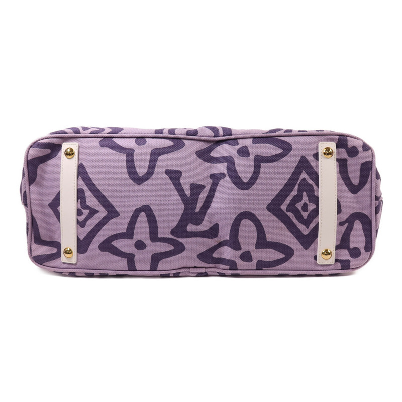 LOUIS VUITTON 帆布Cruise Line Tahitienne GM金扣肩背袋-3