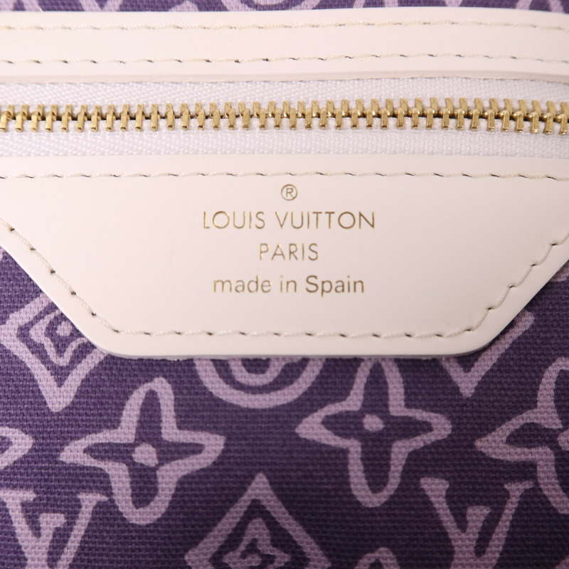 LOUIS VUITTON 帆布Cruise Line Tahitienne GM金扣肩背袋-5