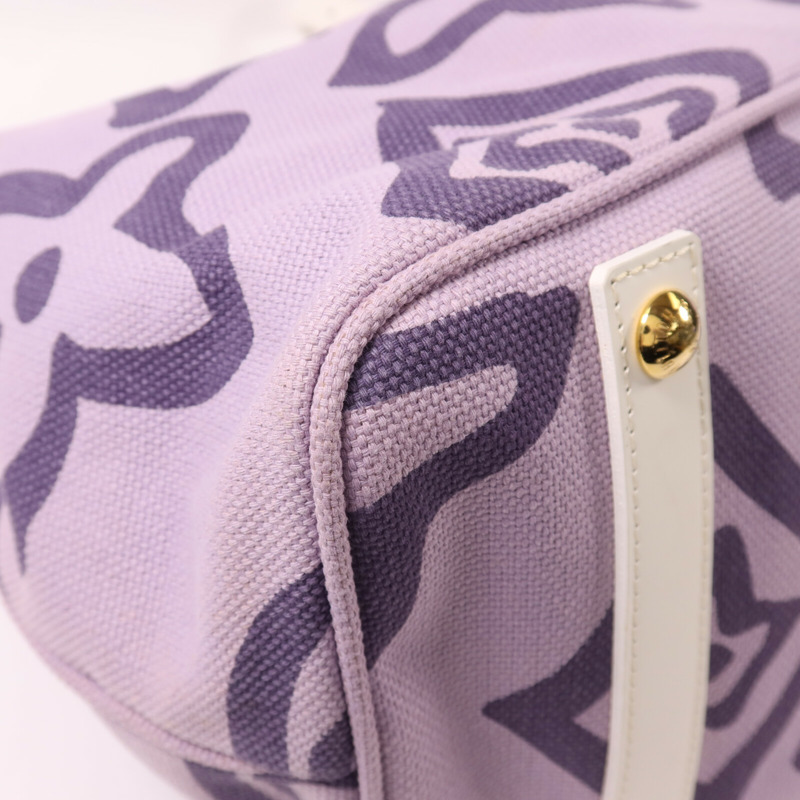 LOUIS VUITTON 帆布Cruise Line Tahitienne GM金扣肩背袋-8